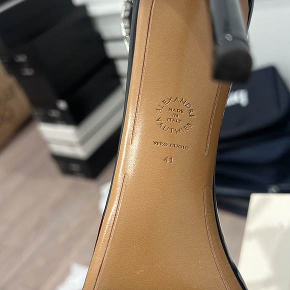 ALEXANDER VAUTHIER CARLA SANDAL VERNICE NERO - Picture 4 of 7